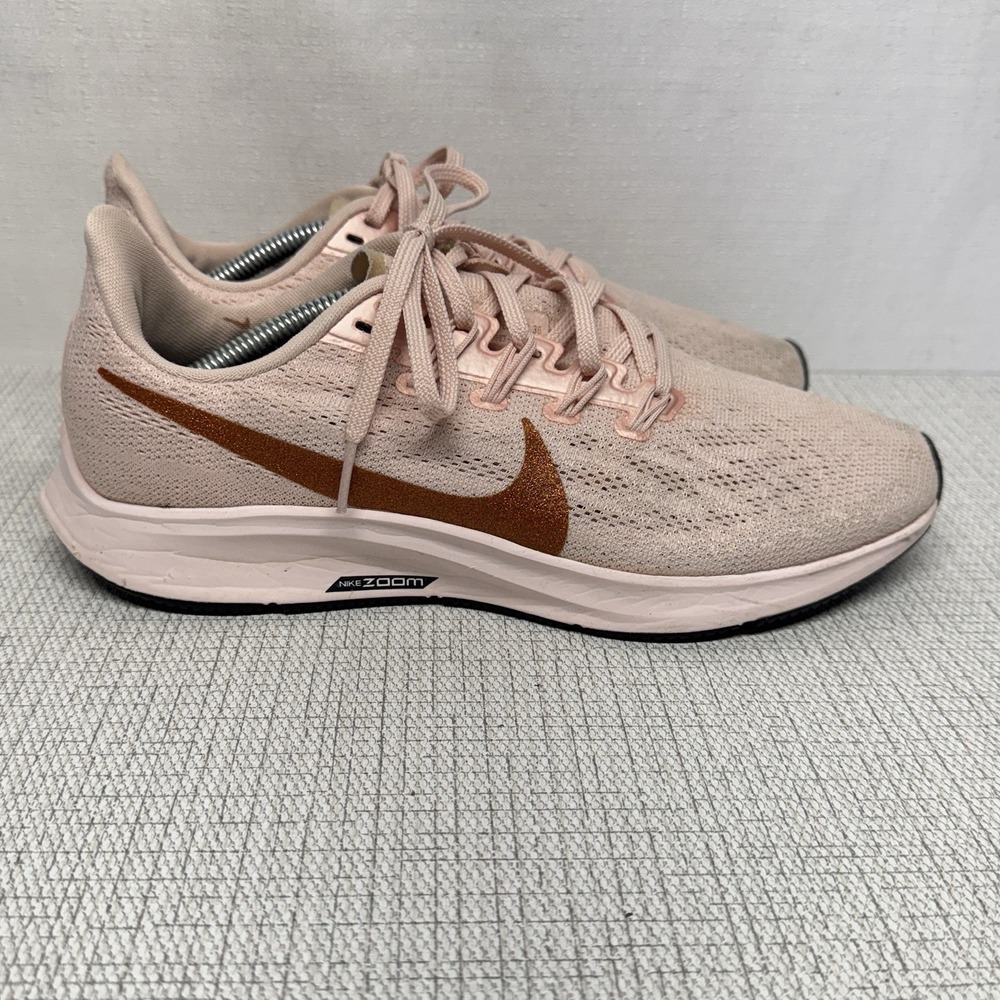 Nike Air Zoom Pegasus 36 Women 8 Pink Copper Running Shoes CT1187-600 Athleisure - Picture 2 of 7